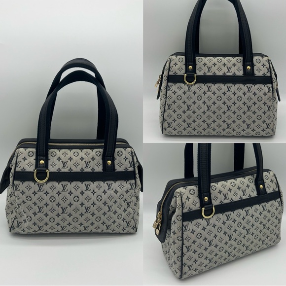 Authentic Louis Vuitton navy monogram minilin Josephine PM - Picture 6 of 16
